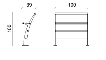 Vasart Arredo Urbano - DISEGNO TECNICO AMBRA