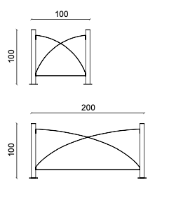 Vasart Arredo Urbano - DISEGNO TECNICO ARCO