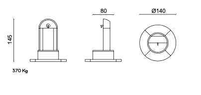 Vasart Arredo Urbano - DISEGNO TECNICO CORALLO