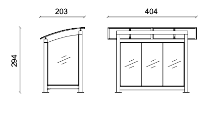 Vasart Arredo Urbano - DISEGNO TECNICO CORNER