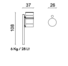 Vasart Arredo Urbano - DISEGNO TECNICO FLAME