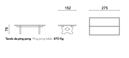 Vasart Urban Design - DISEGNO TECNICO PING PONG
