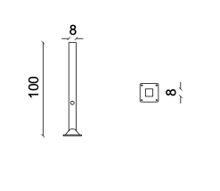 Vasart Arredo Urbano - DISEGNO TECNICO PINNA (QUADRA)