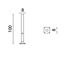 Vasart Arredo Urbano - DISEGNO TECNICO PINNA (TONDA)
