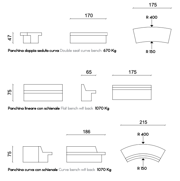 Vasart Arredo Urbano - DISEGNO TECNICO VENERE 02